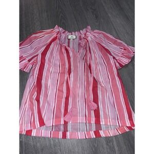 Women's Tuckernut Blouse Pink Red XS